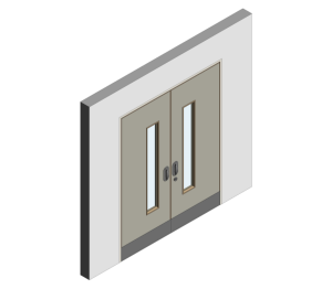 Mental Health Doorset - Detail 14 - Double Leaf